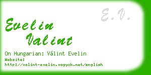 evelin valint business card